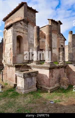 Naples Campania Italy. Pompeii was an ancient Roman city near modern Naples in the Campania region of Italy, in the territory of the comune of Stock Photo