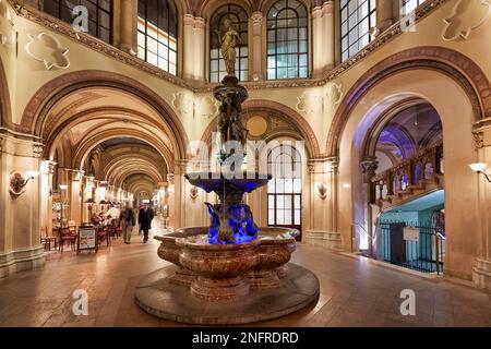 Shopping Arcade in Herrengasse. Vienna Austria Stock Photo