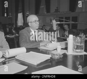 https://l450v.alamy.com/450v/2nfrhd8/chairman-lewis-l-strauss-of-the-atomic-energy-commission-testifies-june-2-1954-before-the-senate-house-atomic-energy-committee-as-open-hearings-on-legislation-for-controlling-atomic-power-in-a-report-read-to-the-committee-the-aec-said-it-has-spent-over-9-billion-dollars-on-nuclear-weapons-and-said-this-has-brought-a-high-state-of-preparedness-against-aggression-ap-photojohn-rous-2nfrhd8.jpg