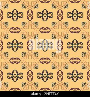 Sample pattern for fabrics, interiors, ceramics and furniture in the Arabian style. Sample  traditional ornament of the peoples and countries of Asia, Stock Vector