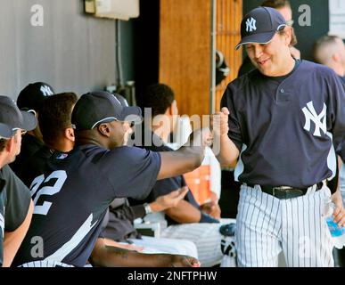 Toronto Blue Jays pitcher LaTroy Hawkins (32) during game against the New  York Yankees at Yankee