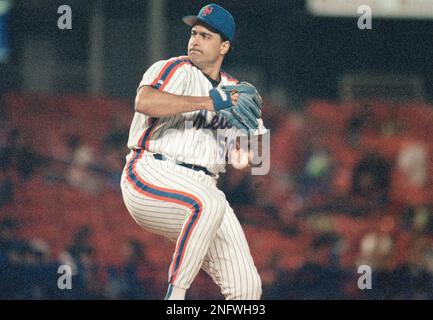 New York Mets starting pitchers from left, David Cone, Bob Ojeda, Sid  Fernandez, Ron Darling, and Dwight Gooden at the spring training baseball  facility in Port St. Lucie, Florida on March 12