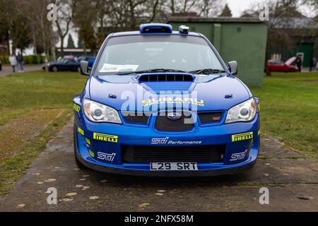 2006 Subaru Impreza WRX ‘L29 SRT’ on display at the Japanese Assembly held at Bicester Heritage Centre on the 29th January 2023. Stock Photo