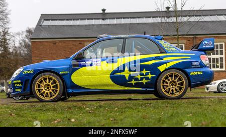 2006 Subaru Impreza WRX ‘L29 SRT’ on display at the Japanese Assembly held at Bicester Heritage Centre on the 29th January 2023. Stock Photo