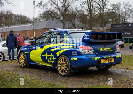 2006 Subaru Impreza WRX ‘L29 SRT’ on display at the Japanese Assembly held at Bicester Heritage Centre on the 29th January 2023. Stock Photo