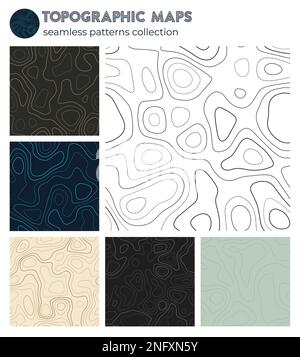 Abstract topographical map. Seamless topographic map lines, contour ...