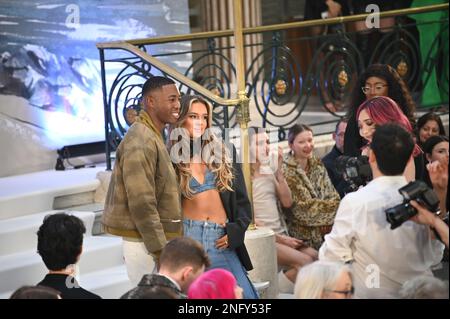 London, UK. 17th Feb, 2023. Paul Costelloe AW23 Fashion Show at Palm Court, Aldwych, London, UK. Photo date: 17th February 2023. Credit: See Li/Picture Capital/Alamy Live News Stock Photo