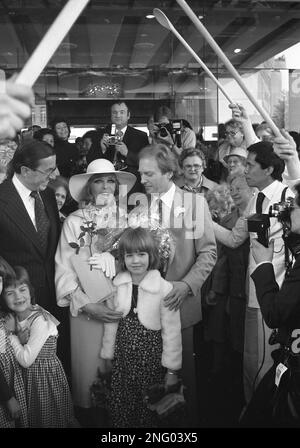 Hildegard Knef with her daughter, Christina, and her husband, David ...