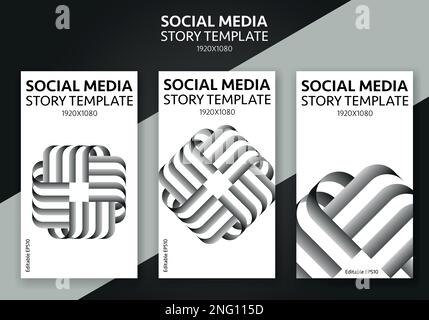 Story template for social media - editable story cover design for business Stock Vector