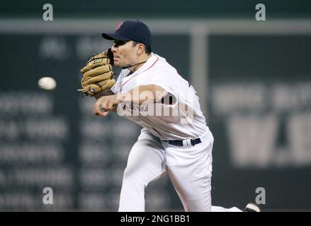 Boston Red Sox Daisuke Matsuzaka during Game 6 of the American League  Championship baseball series Saturday, Oct. 20, 2007, at Fenway Park in  Boston. (AP Photo/Winslow Townson Stock Photo - Alamy