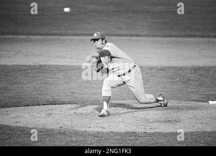 Hoyt Wilhelm, left, and Wilbur Wood, Chicago White Sox relief pitches, show  grips on their favorite pitch, July 20, 1968 in Chicago, the knuckleball,  which has baffled opposing American League batters all