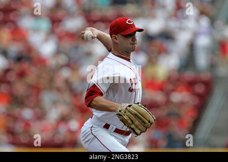 Cincinnati Reds pitcher Bobby Livingston throws against the New York  Yankees in a spring training game, Wednesday, March 7, 2007, at Legends  Field in Tampa, Fla. (AP Photo/Robert F. Bukaty Stock Photo 