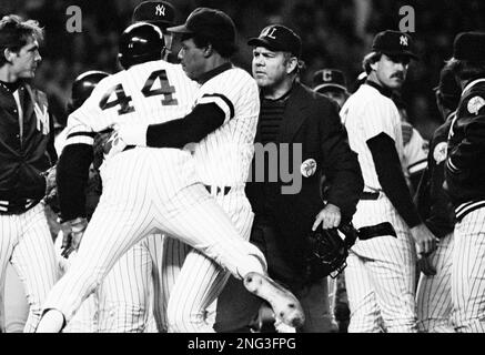 Hall of Fame outfielder Dave Winfield, left, presents New York Yankees  shortstop Derek Jeter with a gift from the old Yankee Stadium as Jeter was  honored for breaking Lou Gehrig's Yankee record