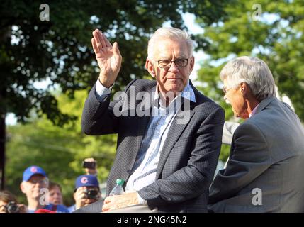 Cooperstown, United States. 21st July, 2012. National Baseball Hall of Fame member Tim McCarver, shown in this July 22, 2012 file photo in Cooperstown, New York, has died in Memphis at the age of 81 on Thursday, February 16, 2023. McCarver was a member of the broadcast wing of the Hall of Fame. File Photo by Bill Greenblatt/UPI Credit: UPI/Alamy Live News Stock Photo