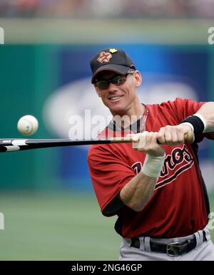 Houston Astros designated hitter Craig Biggio smiles before the start of a  baseball game against the Texas Rangers, Friday, June 22, 2007, in  Arlington, Texas. (AP Photo/Matt Slocum Stock Photo - Alamy