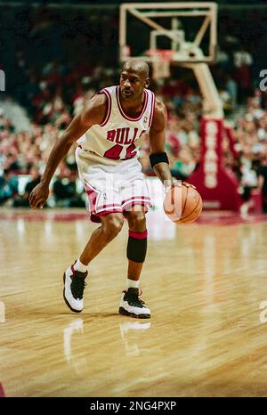 Michael Jordan of the Chicago Bulls. 1996-1997 Season Stock Photo - Alamy