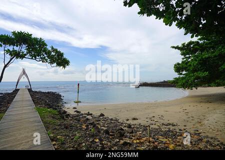 Anyer Beach at Mambruk Hotel and Resort, Anyer, Banten, Indonesia Stock Photo