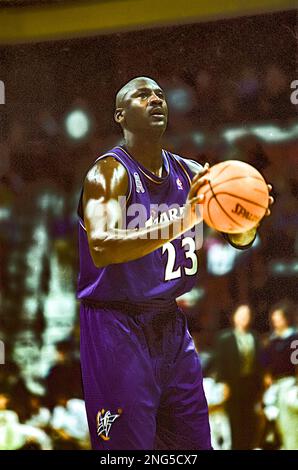 Basketball NBA Michael Jordan, Wahington Wizards in 200. Stock Photo