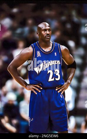 Basketball NBA Michael Jordan, Wahington Wizards in 200. Stock Photo