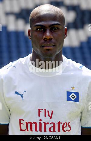 Vincent Kompany of German Bundesliga club Hamburg SV (HSV) arrives at
