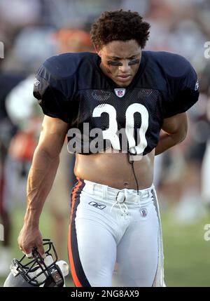 Chicago Bears safety Mike Brown celebrates after the Bears defense stopped  the Philadelphia Eagles on fourth and goal at the 1-yard line late in the  fourth quarter on September 28, 2008 at