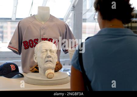 Daniel Edward's sculpture of Boston Red Sox great Ted Williams