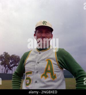 Alvin Dark, manager of the Kansas City Athletics, is seen in 1967