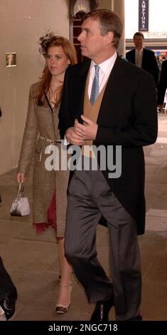 Princess Beatrice and her father Prince Andrew arrive at Windsor