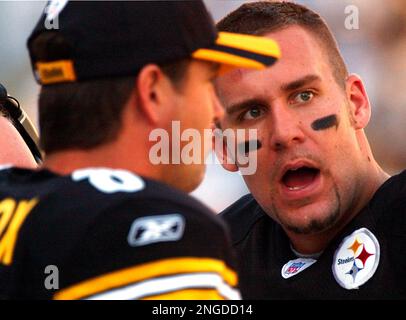 7 NOV 2004. Pittsburgh Steelers Hines Ward (86) and Ben Roethlisberger  during the Steelers 27-3 victory ove the Philadelphia Eagles at Heinz Field  Pittsburgh, Pa November 7, 2004. (Icon Sportswire via AP Images Stock Photo  - Alamy