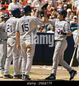 Robin Ventura immediately after hitting his grand slam single.