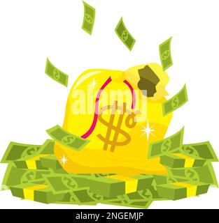 cartoon vector illustration of U.S. money Stock Vector Image & Art - Alamy