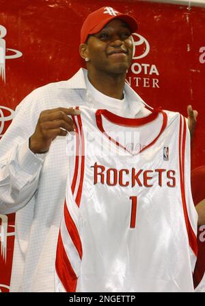 Western player Tracy McGrady of the Houston Rockets dunks a basket during  the NBA All-Star basketball game in Las Vegas on Sunday, Feb. 18, 2007. The  Western Conference defeated the East 153-132. (