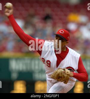 Starting pitcher Jose Acevedo of the Colorado Rockies walks back