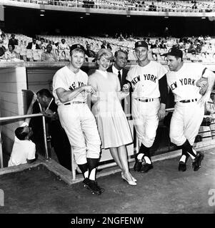 Rodger Maris of the New York Yankees poses with shirt number 55