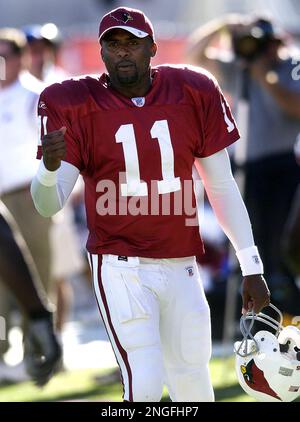 Tempe, United States. 21st Sep, 2003. Arizona Cardinals quarterback Jeff  Blake. The Cardinals defeated the Packers, 20-13, in an NFL football game  at Sun Devil Stadium in Tempe, Ariz. on Sunday, Sept.