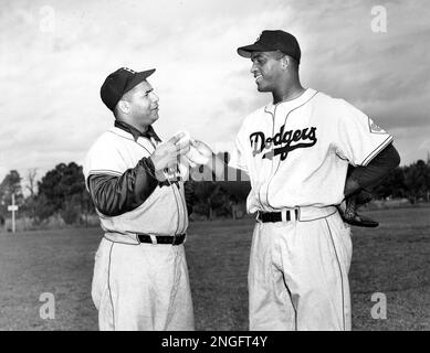 Roy Campanella, Brooklyn Dodger first string catcher, sidelined by