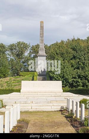 Essex Farm World War One Cemetery, West Flanders, Belgium, Europe, EU Stock Photo