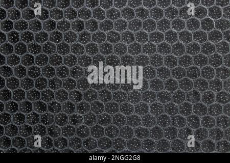 carbon filter for air purification in the form of honeycombs as background Stock Photo