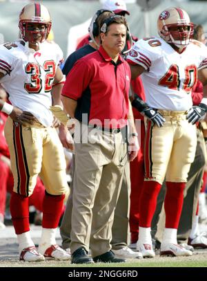 San Francisco 49ers Fred Beasley sits on the bench near the end of the game  against the New York Giants, Sunday, Nov. 6, 2005 in San Francisco. The  Giants beat the 49ers