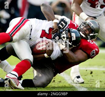 Simeon Rice, Michael Vick and Warren Sapp - 2002