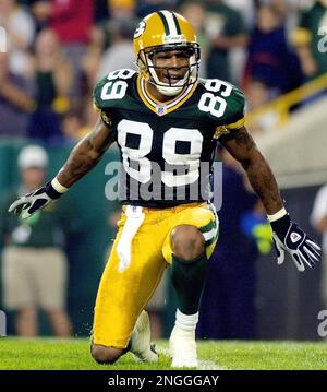 Green Bay Packers wide receiver Robert Ferguson (89) looks back as