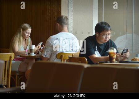 Starbucks Coffee Shop Central Festival Mall Pattaya Thailand Stock Photo