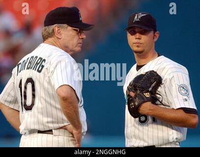 Vladimir Guerrero of the Montreal Expos during a game at Dodger Stadium in  Los Angeles, California during the 1997 season.(Larry Goren/Four Seam  Images via AP Images Stock Photo - Alamy