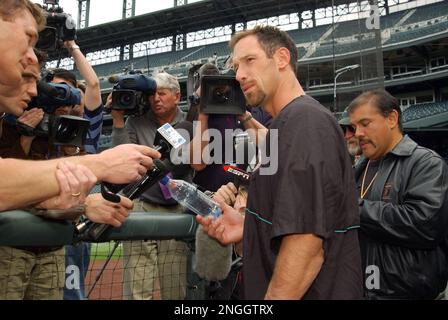 Former outfielder of Arizona Diamondbacks Luis Gonzalez during the MLB  Draft on Monday June 04,2012 at Studio 42 in Secaucus, NJ. (AP  Photo/Tomasso DeRosa Stock Photo - Alamy