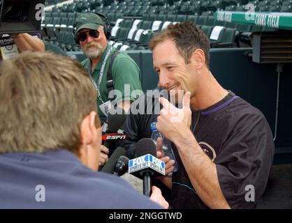 Former outfielder of Arizona Diamondbacks Luis Gonzalez during the MLB  Draft on Monday June 04,2012 at Studio 42 in Secaucus, NJ. (AP  Photo/Tomasso DeRosa Stock Photo - Alamy