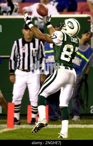 14 Oct 2001: Laveranues Coles of the New York Jets during the Jets