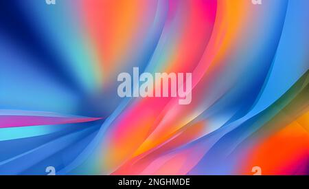 Modern Abstract Colorful Translucent Art Background Wallpaper Stock Photo