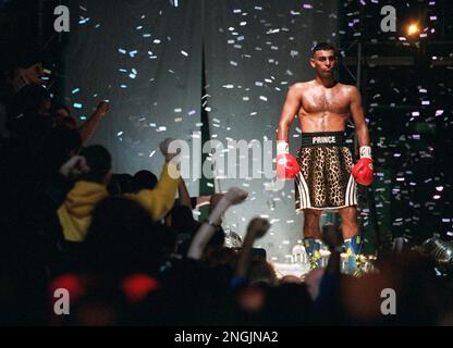 Prince Naseem Hamed Makes His Entrance By Being Swung Into The Ring In Prince Naseem Hamed Makes His Entrance By Being Swung Into The Ring In
