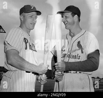 Circa 1955, American baseball player Richie Ashburn posing with a