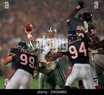 Steelers Greg Lloyd on the sidelines during playoff action against the  Cleveland Browns in Pittsburgh Jan. 7, 1995 . Lloyd saw what happened to a  Green Bay defender and vows he won't